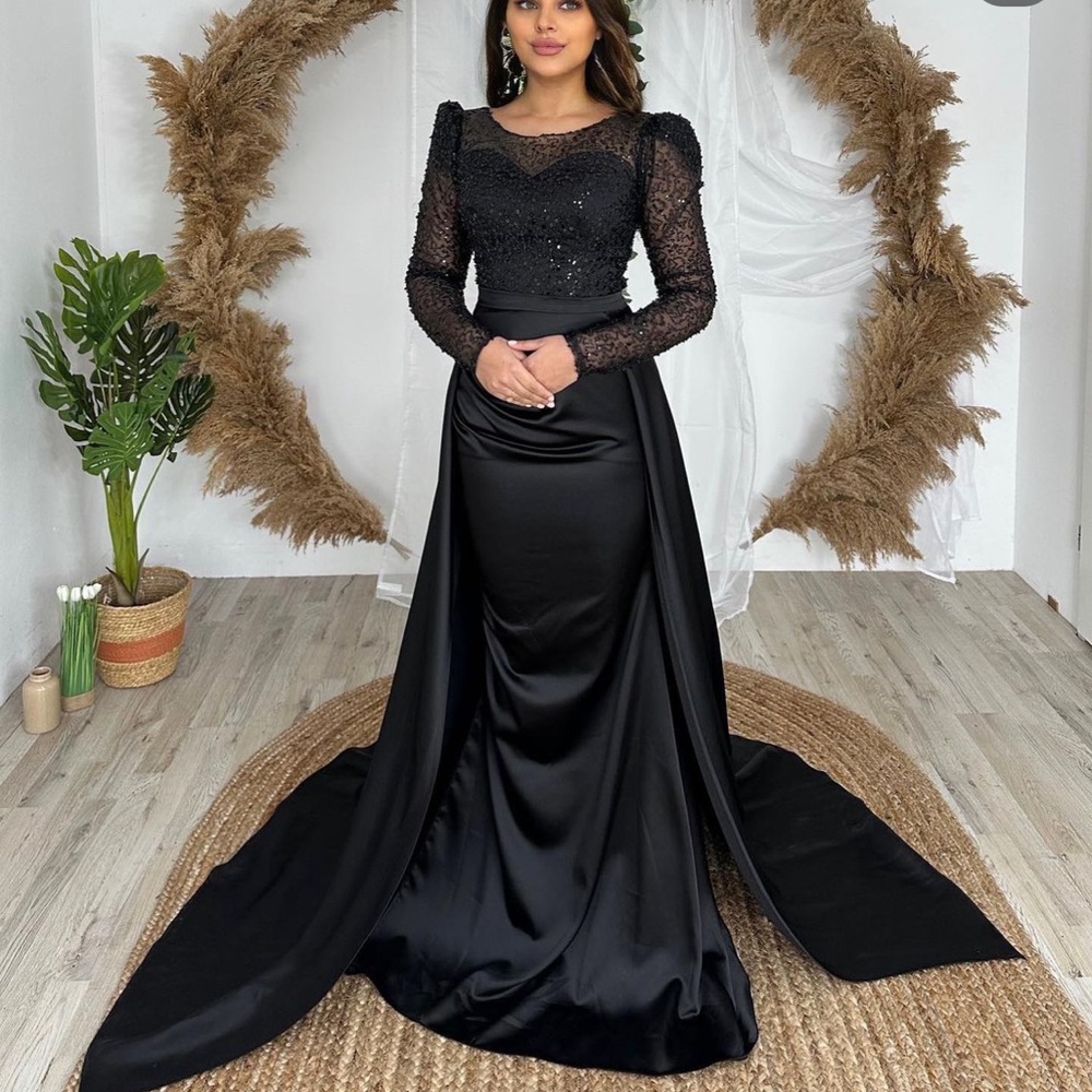 Ball Gown with Slit & Train